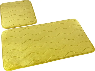 Produktbild von Badezimmer Teppiche Sumba Olive 23 - Zweiteilig 2 Stück: Teppich 45x75+ Unterlage 45x35