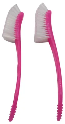 Flaschenbürste mit langem Griff, 2 Stück, 360° Reinigung, rosa