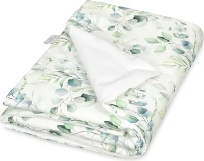 Obrázek produktu pro sametová deka 75x100, eukalyptový vzor
