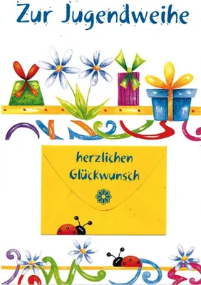 Produktbild von Jugendweihe - Geldkarte - Glückwunschkarte im Format 11,5 x 17 cm