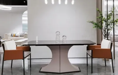 Produktbild von Esstisch aus Naturholz stilvoller Esstisch weißer Tisch im modernen Stil