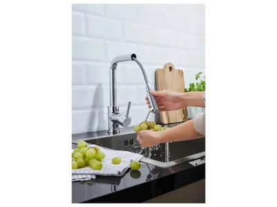 Produktbild von LIVARNO Armatur Küche Spültisch Küchenarmatur ausziehbarer Brauseschlauch