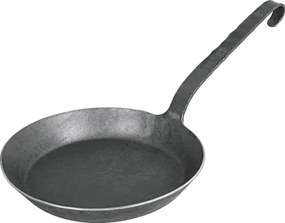Obrázek produktu pro TURK Pánev volně kovaná za tepla s plochou hákovou rukojetí Ø28cm černá