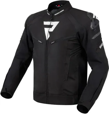 Produktbild von Rebelhorn Vandal wasserdichte Motorrad Textiljacke, schwarz/weiß, M