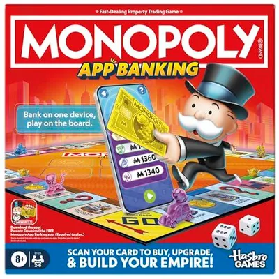 Produktbild von Hasbro Monopoly App Banking Brettspiel - digitales Banking