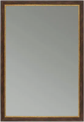 Produktbild von CLAMARO 'Ulrich' Antik Wandspiegel mit Rahmen | Braun Gold | Shabby Chic Vintage Barock Spiegel mit Holzrahmen | Barockspiegel inkl. Metall Aufhänger und Montagematerial, Größe:50x80