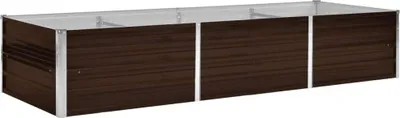 Produktbild von vidaXL Garten-Hochbeet Braun 240 x 80 x 45 cm Verzinkter Stahl