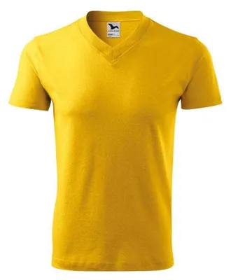 Produktbild von Malfini - T-Shirt für Herren, V-Ausschnitt PP11432 (S) (Gelb)