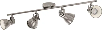 Produktbild von EGLO LED Deckenlampe Seras, 4 flammige Deckenleuchte industrial, Deckenstrahler, Flurlampe, Spots inkl. GU10 Leuchtmittel, warmweiß