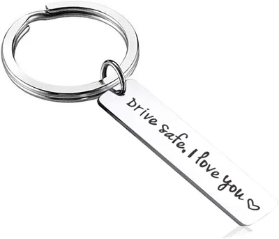 Produktbild von Schlüsselanhänger-Set – Gute Fahrt, Ich liebe dich, Trucker-Schlüsselanhänger, Geburtstagsgeschenk, Geschenk für Ehemann/Freund
