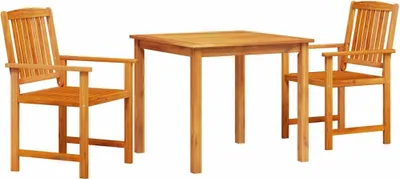 Produktbild von vidaXL Garten Essgruppe 3 stk. Braun Massivholz Akazie