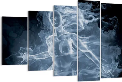 Produktbild von Bild auf Leinwand - Leinwandbild - Mädchen rauch nebel kunst - 150x100cm - Wand Bild - Wanddeko - Leinwanddruck - Bilder - Kunstdruck - Wanddekoration - Leinwand bilder - Wandkunst - EG150x100-2646