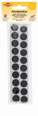 Produktbild von KLEIBER Klettpunkte Durchmesser: 16 mm schwarz 40 Stück