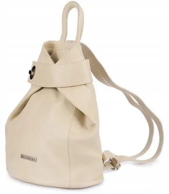 Produktbild von Beltimore T54ecru Eleganter Damen Lederrucksack Ecru