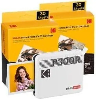 Produktbild von Kodak Mini 3 Retro Fotodrucker Farbstoffsublimation