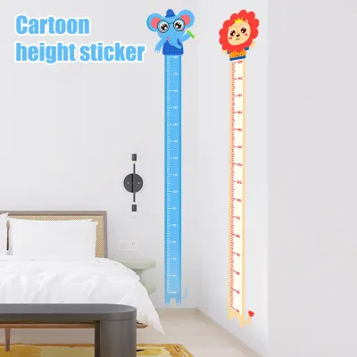 Produktbild von Wachstumstabelle für Kinder – Wandaufkleber für Schlafzimmer, Spielzimmer, Kinderzimmer, Cartoon-Tier, Jungen, Mädchen, Baby – Größenmesslatte-Aufkleber