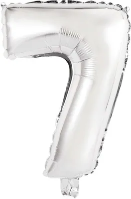 Produktbild von Amscan 9909675, Spielzeugballon, Folie, Silber, 5 Stück(e)