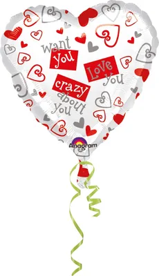 Produktbild von Folienballon Herz love