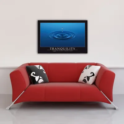Produktbild von Tranquility Tropfen - Motivational Kunstdruck - Poster Druck - Größe 91,5x61 cm
