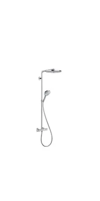 Produktbild von Hansgrohe Showerpipe Raindance Select Chrom mit Kopfbrause Raindance S 300 2jet