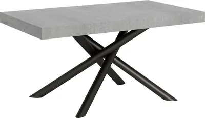 Produktbild von Ausziehbarer Tisch 90x160/264 cm Famas Cemento Anthrazit Gestell