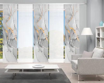 Produktbild von MARMOSA Schiebegardine, halbtransparent, Bambusoptik, 260x60 cm