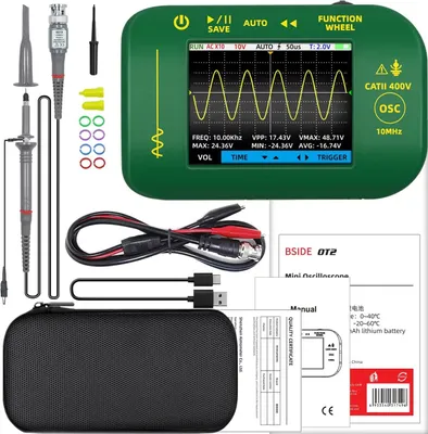 Obrázek produktu pro Digitální osciloskop, vzorkovací frekvence 48MS/s, šířka pásma 10MHz, osciloskopická sonda OT2