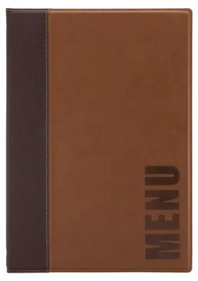 Image de Pochette Securit Menu marron clair A4 1 pièce