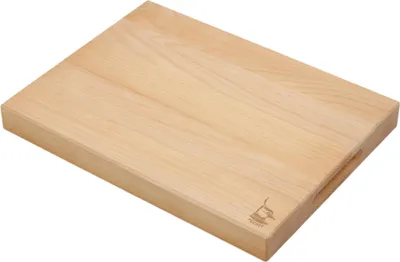 Zdjęcie produktu dla DESKA DO KROJENIA GRUBA BLOK bukowa olejowana 40x30x4cm uchwyty na palce