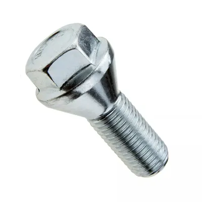 Zdjęcie produktu dla 1x śruba koła z łbem płaskim, M12x1.25, długość gwintu: 24 mm, kołnierz stożkowy, SW17