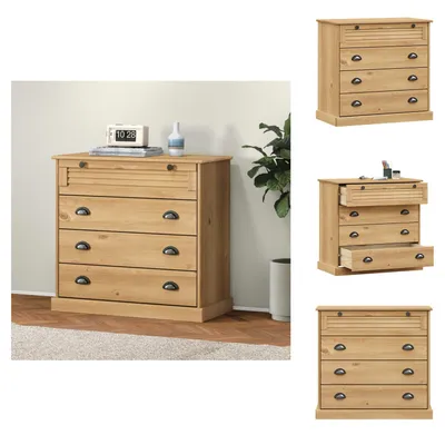 Image de vidaXL Commode VIGO 80x40x76 cm Pin massif - Commodes