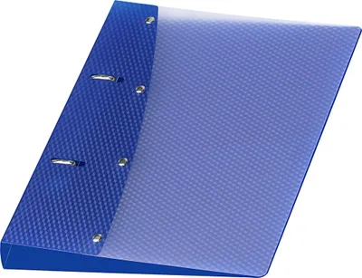 Obrázek produktu pro Diamantový kroužkový pořadač, 2-D kroužková mechanika, A5, modrý
