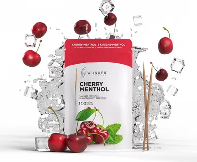 Produktbild von Wunderzahnstocher Cherry Menthol Aroma Refill Pack 100 Stück