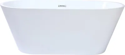 Produktbild von Freistehende Design-Badewanne 150 x 70 x 58 cm Acryl Weiß 201 L TWIGGY