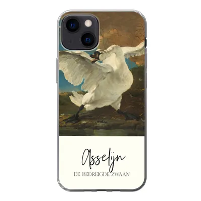 Produktbild von MuchoWow® Handyhülle Schutzhülle Hülle für iPhone 13 Der gefährdete Schwan - Asselijn - Alte Meister Silikon Softcase Handy Hülle - Karteninhaber