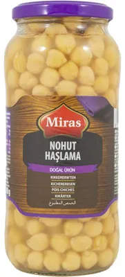 Produktbild von Miras Gekookte Kikkererwten 570g – Proteinreiche Kichererbsen in Dose
