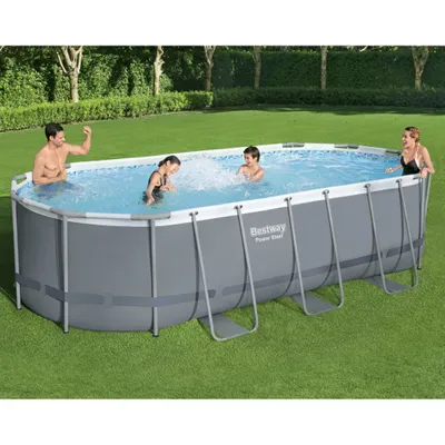 Image de Bestway Power Steel piscine hors sol ovale 549x274x122 cm
