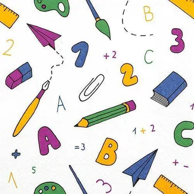 Obrázok produktu pre Ubrousky 33 x 33 cm – ABC