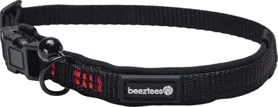 Produktbild von Beeztees Katzenhalsband Parinca aus Nylon schwarz