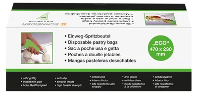 Productafbeelding van Wegwerpspuitzakken, ECO, gerold, met afgesloten punt, 470 mm
