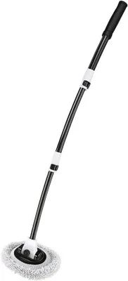 Image de Brosse de lavage pour voitures - Manche télescopique - 112 cm - Gris