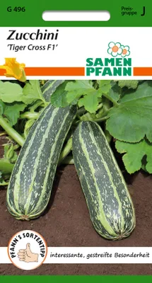 Artikelbild 1 von 'Zucchini Tiger Cross F1' aus der Kategorie Zucchinisamen