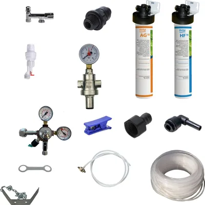 Produktbild von Anschlußpaket Auftisch Wasser Sprudel Tafelwassergerät Ultra Wasserfilter Anlage