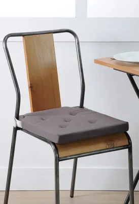 Obrázok produktu pre STOF | Vankúš na sedenie - DUO - 38x38 cm - Sivý - Pohodlný a elegantný dizajn - S praktickými popruhmi