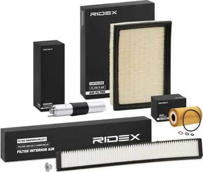 Produktbild von RIDEX Filterset Inspektionspaket Filtersatz für BMW 3 Limousine (E46) 3 Touring (E46) 3 Coupe (E46)