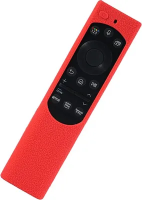 Immagine prodotto di INF Custodia Protettiva in Silicone per Telecomando Solare Samsung BN59 - Antiscivolo, Antiurto Rosso