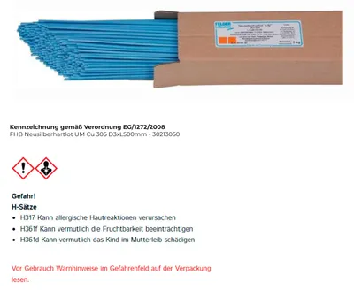 Productafbeelding van Felder silberhartlot koper 305 UM, 3,0x500mm - 30213050