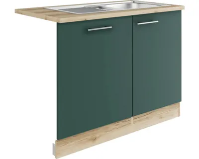 Produktbild von Optifit Spülenschrank inkl Spüle Geschirrspülerblende für vollintegrierte Geschirrspüler Savona405 BxTxH 110 x 60 x 84,8