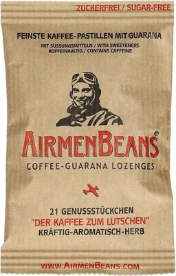 Produktbild von Airmen Beans Coffee-Guarana Lozenges 21g