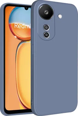 Produktbild von Hülle für Xiaomi Poco C65 /Redmi 13C 4G Slim Liquid Silikon Gel Gummi Stoßfest Schutzhülle Grau